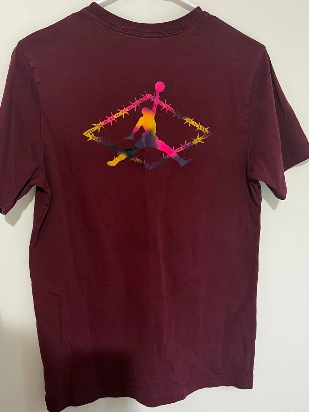 Jordan Men's Maroon Short-Sleeve Graphic Tee